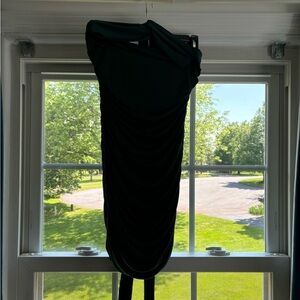 Elegant Green Ruched Dress